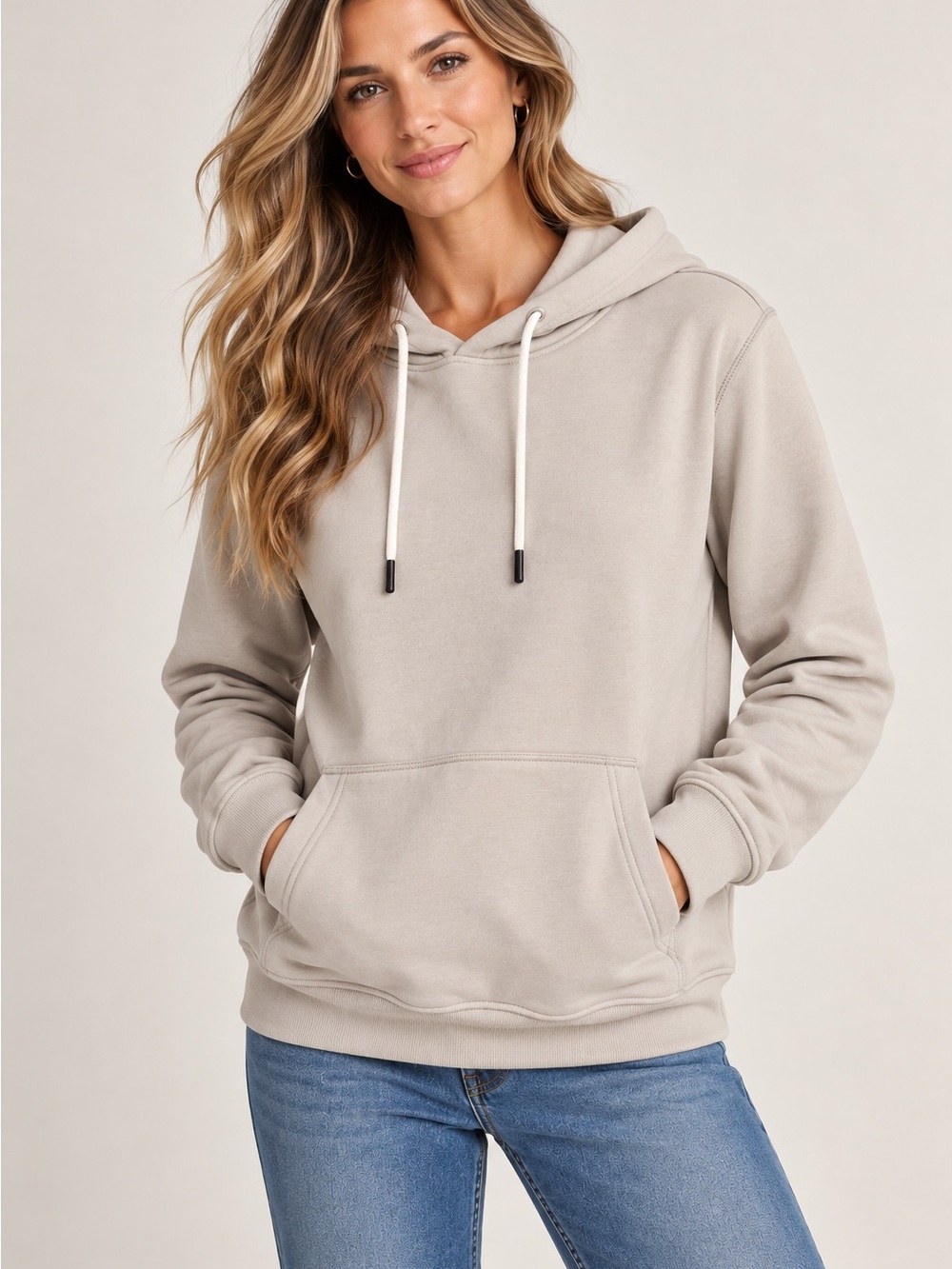 Surfside Supply Stone Neutral Pullover Hoodie